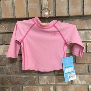 I Play Long Sleeve Light Pink Rashguard Shirt